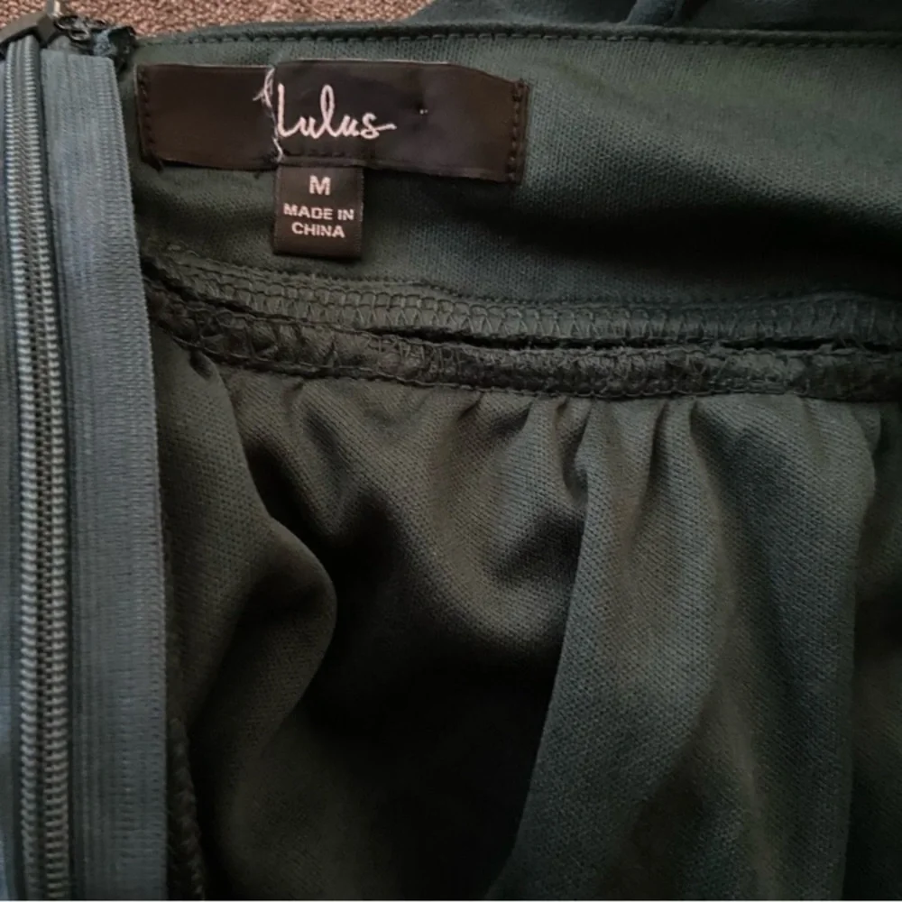 NWOT Lulus Never a Dull Moment Emerald Green Pleated Tie-Strap Midi Dress_12
